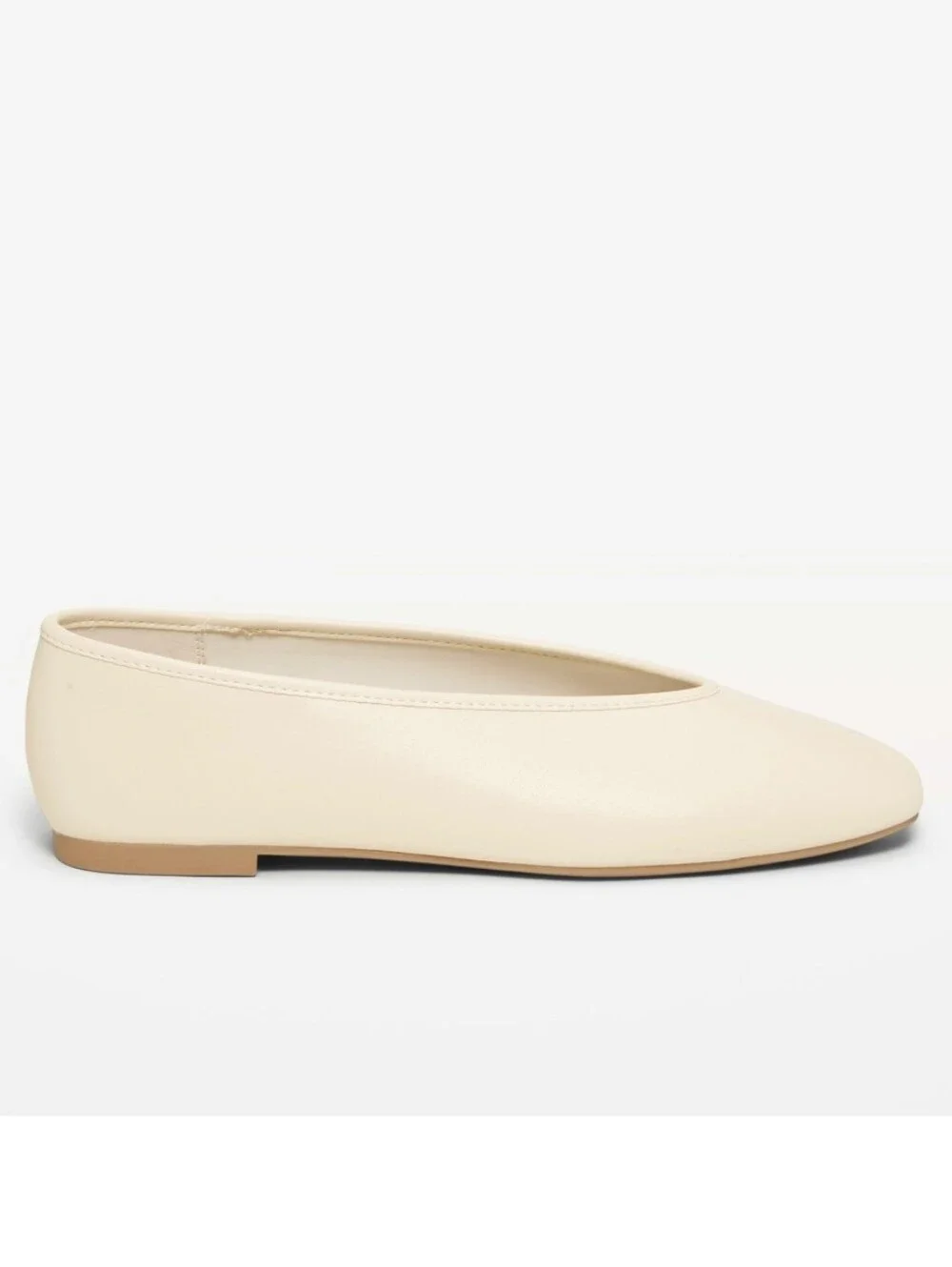 Old Navy Butter Ballet V-Cut Flats Slip On Textured Outside 1/4